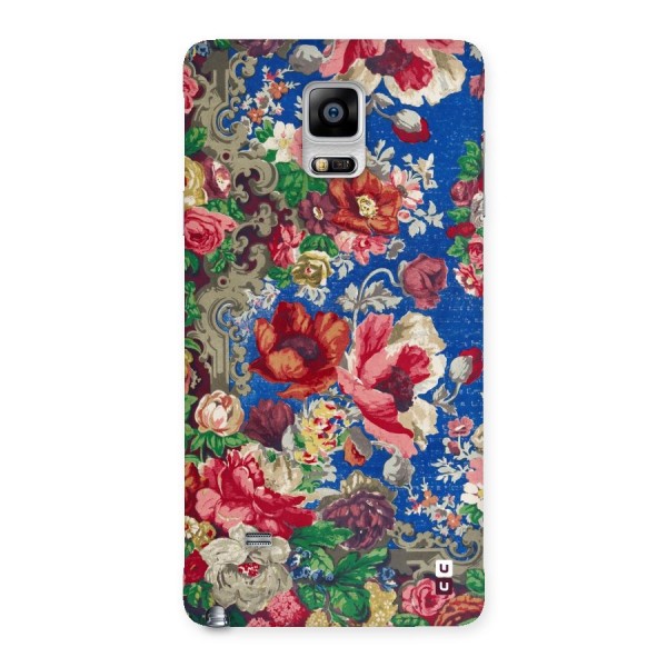 Block Printed Flowers Back Case for Galaxy Note 4