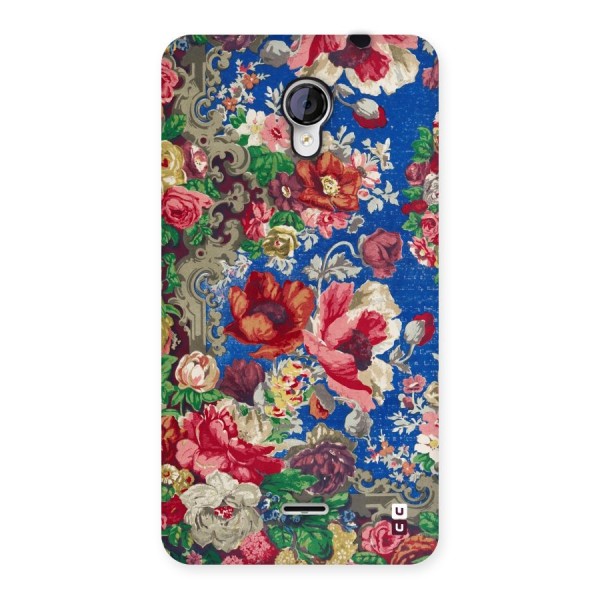 Block Printed Flowers Back Case for Micromax Unite 2 A106