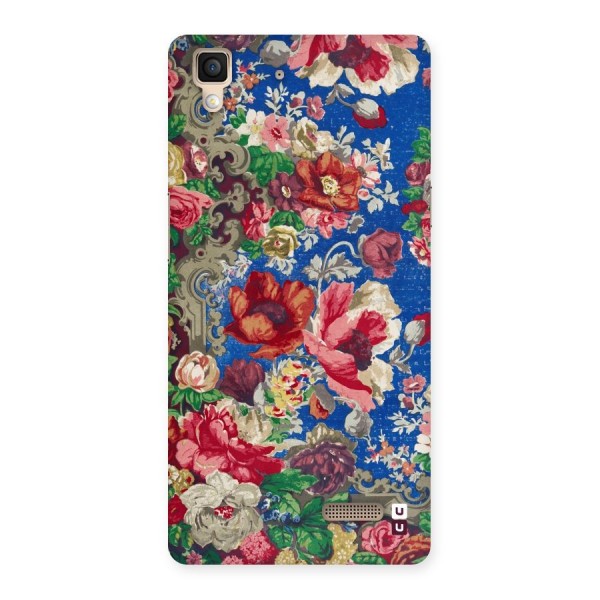 Block Printed Flowers Back Case for Oppo R7