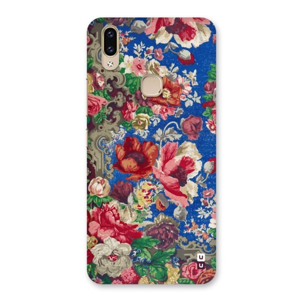 Block Printed Flowers Back Case for Vivo V9