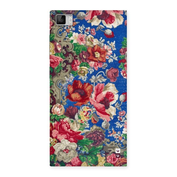 Block Printed Flowers Back Case for Xiaomi Mi3