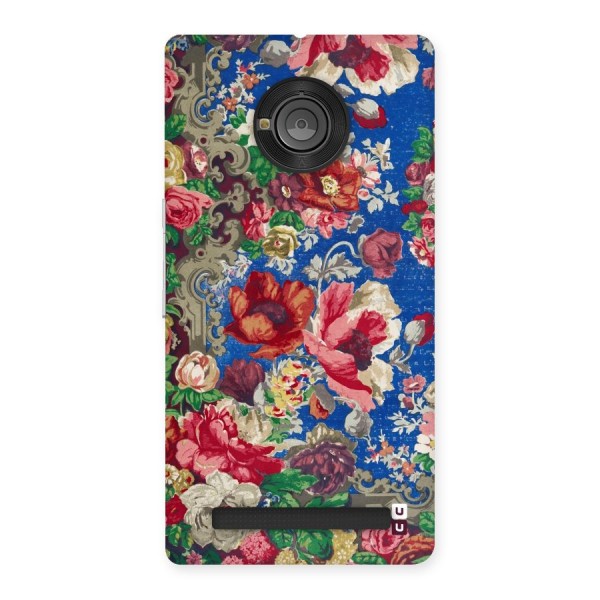 Block Printed Flowers Back Case for Yu Yuphoria