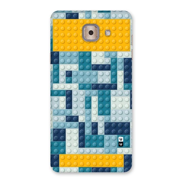 Blocks Blues Back Case for Galaxy J7 Max