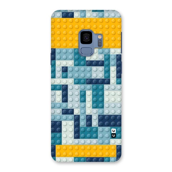 Blocks Blues Back Case for Galaxy S9