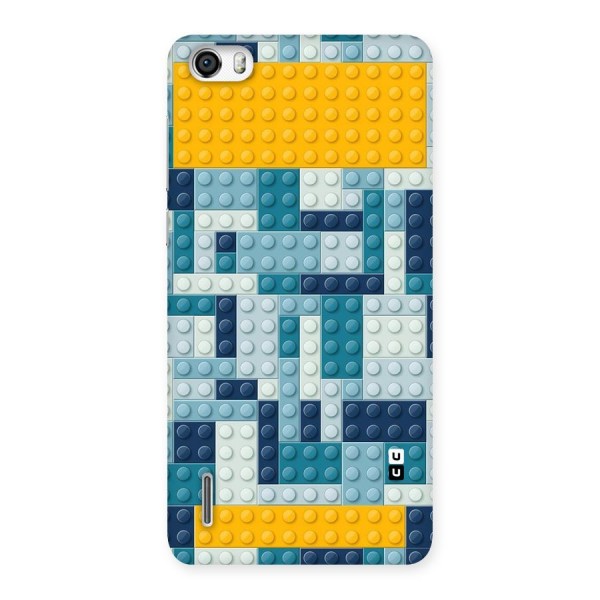 Blocks Blues Back Case for Honor 6