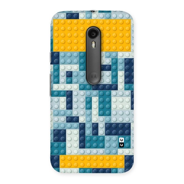 Blocks Blues Back Case for Moto G3