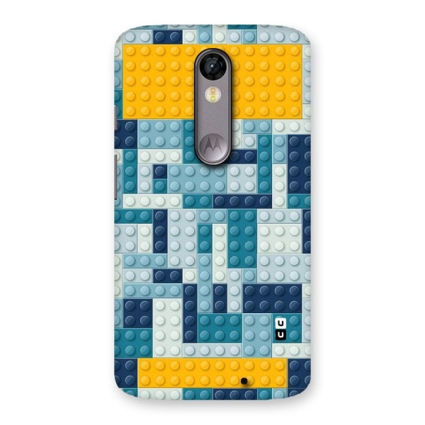 Blocks Blues Back Case for Moto X Force