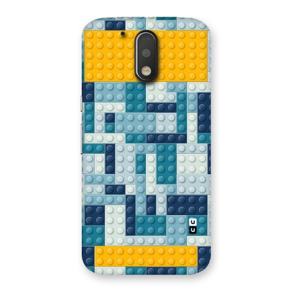 Blocks Blues Back Case for Motorola Moto G4