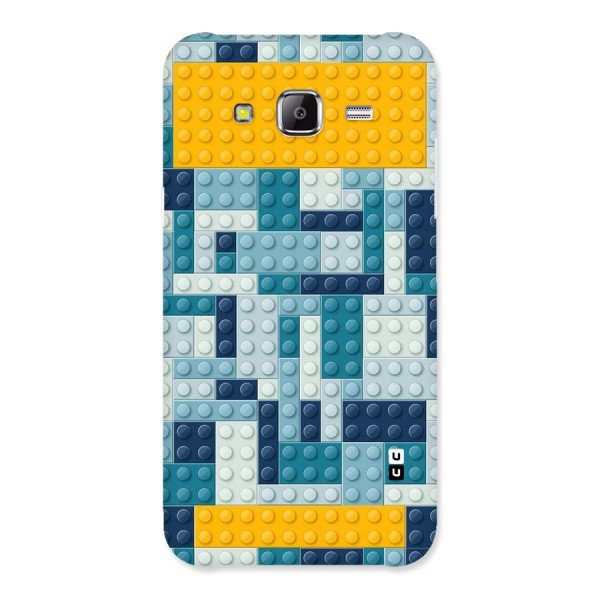 Blocks Blues Back Case for Samsung Galaxy J5