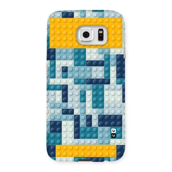 Blocks Blues Back Case for Samsung Galaxy S6