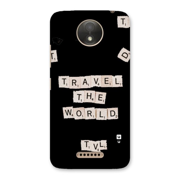 Blocks Travel Back Case for Moto C Plus