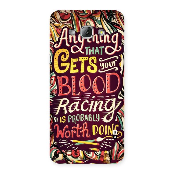 Blood Racing Back Case for Galaxy A8