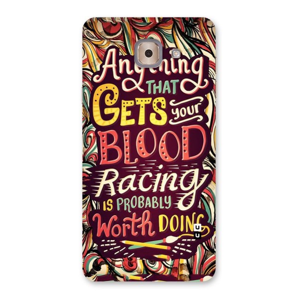 Blood Racing Back Case for Galaxy J7 Max