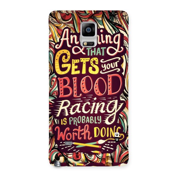 Blood Racing Back Case for Galaxy Note 4