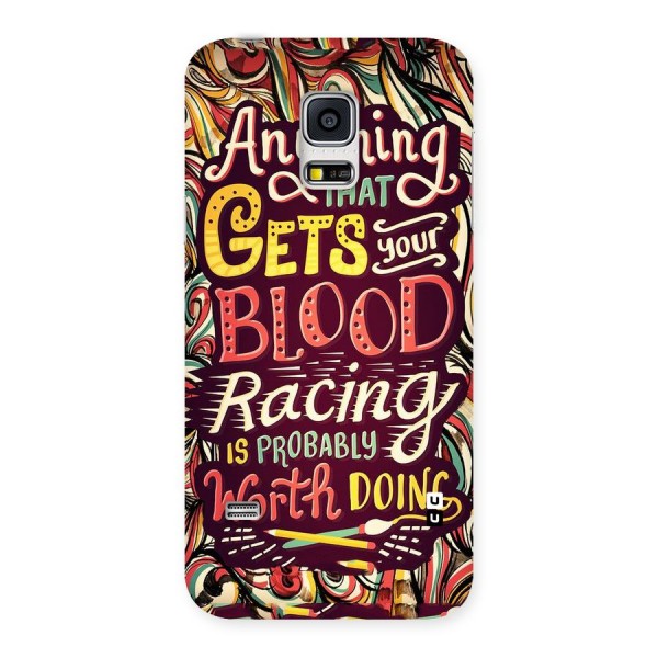 Blood Racing Back Case for Galaxy S5 Mini