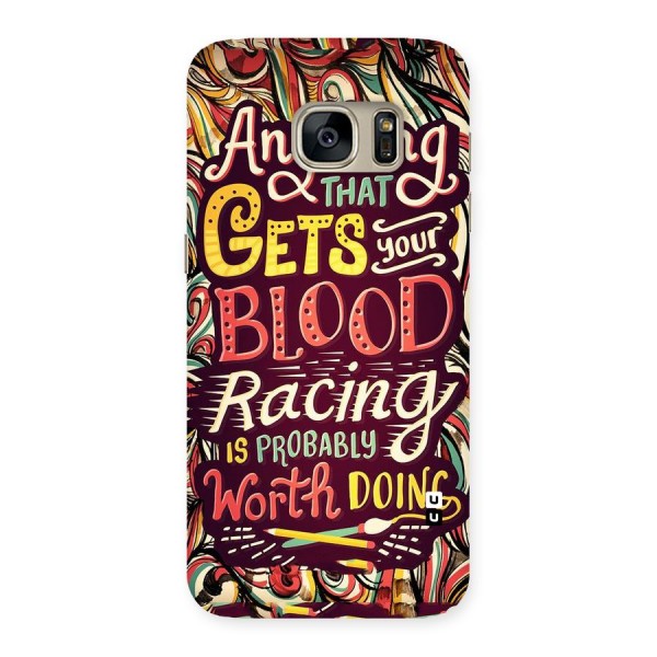 Blood Racing Back Case for Galaxy S7