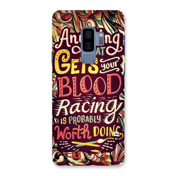 Blood Racing Back Case for Galaxy S9 Plus