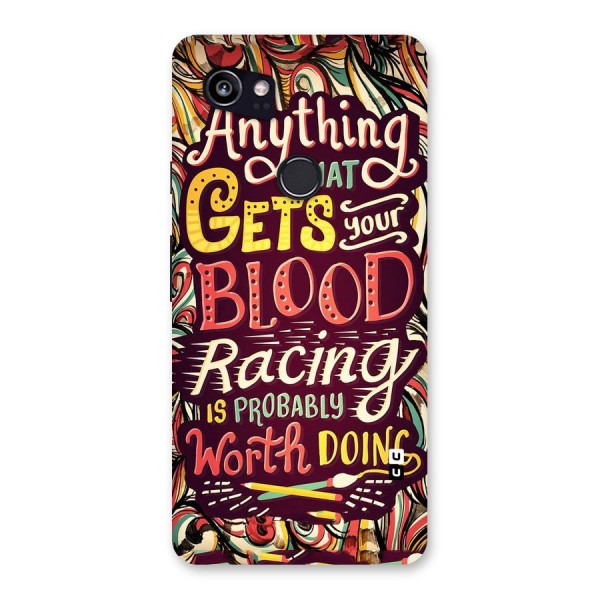 Blood Racing Back Case for Google Pixel 2 XL