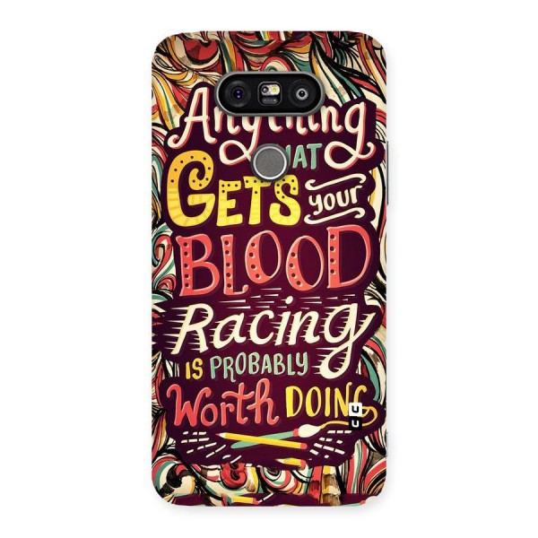 Blood Racing Back Case for LG G5