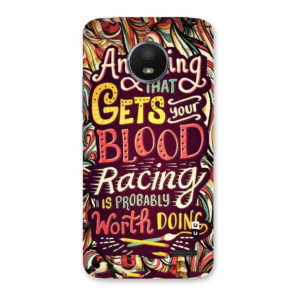 Blood Racing Back Case for Moto E4