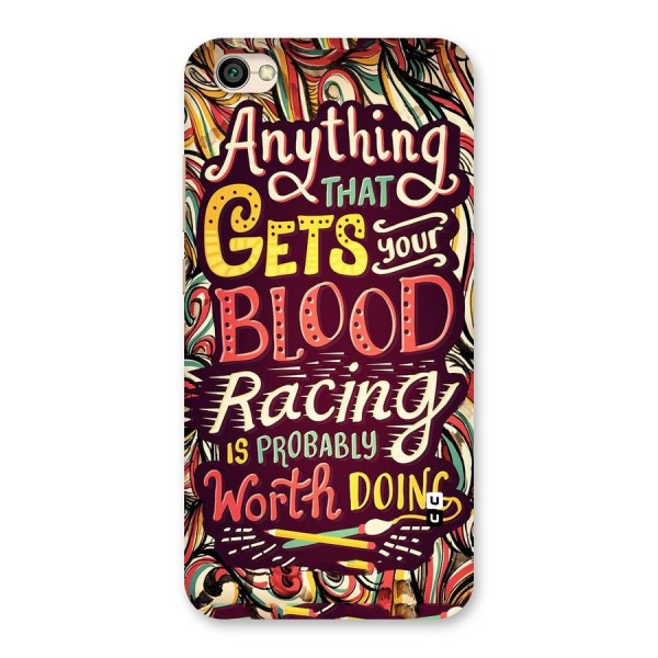 Blood Racing Back Case for Redmi Y1 Lite