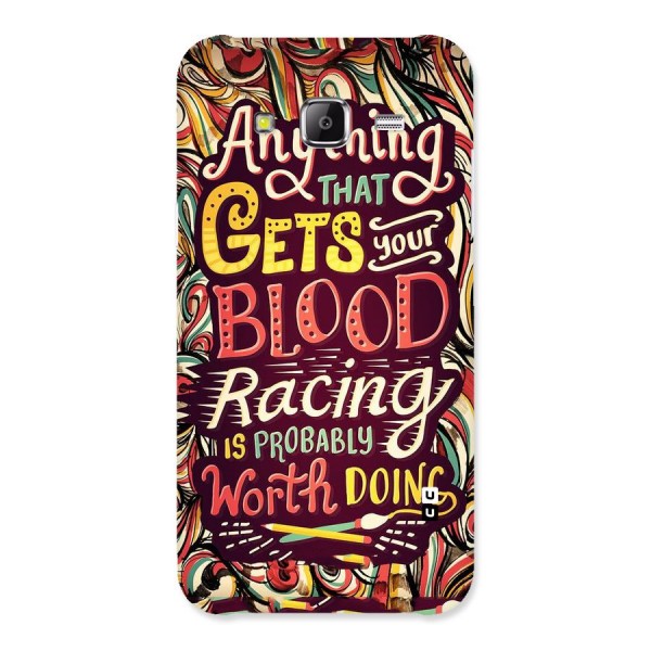 Blood Racing Back Case for Samsung Galaxy J5