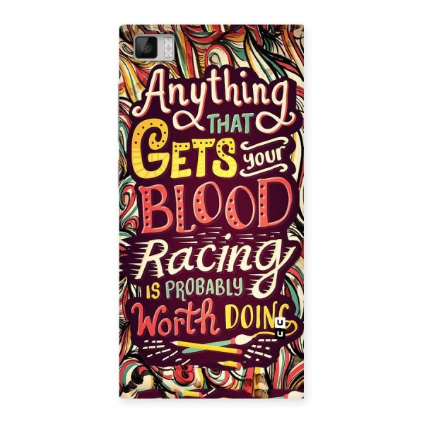 Blood Racing Back Case for Xiaomi Mi3