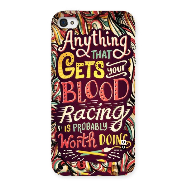 Blood Racing Back Case for iPhone 4 4s