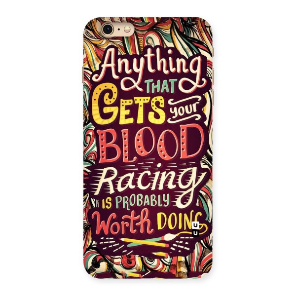 Blood Racing Back Case for iPhone 6 Plus 6S Plus