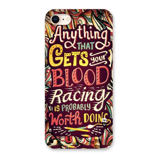 Blood Racing Back Case for iPhone 8