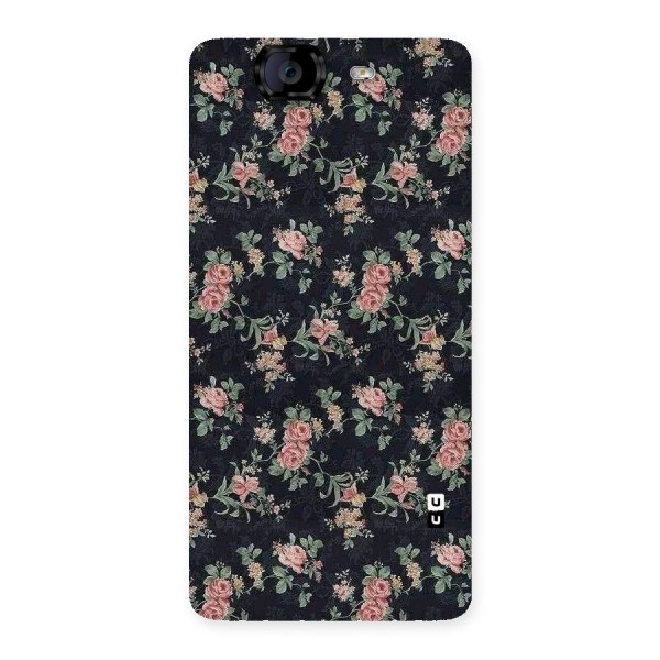 Bloom Black Back Case for Canvas Knight A350