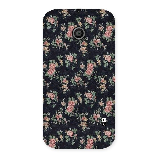 Bloom Black Back Case for Moto E