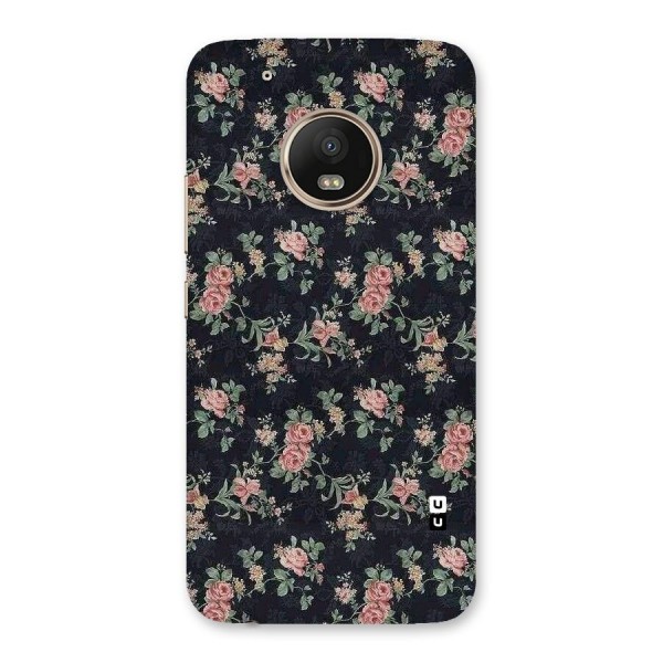 Bloom Black Back Case for Moto G5 Plus