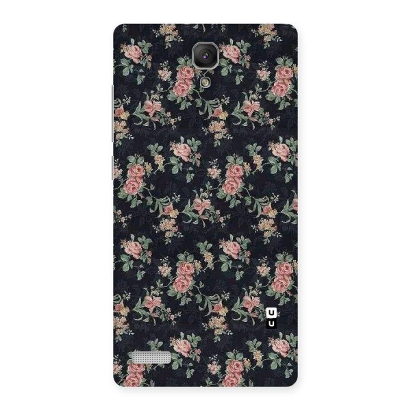 Bloom Black Back Case for Redmi Note