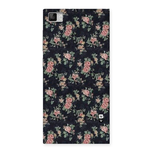 Bloom Black Back Case for Xiaomi Mi3