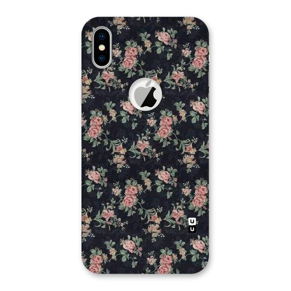 Bloom Black Back Case for iPhone XS Logo Cut