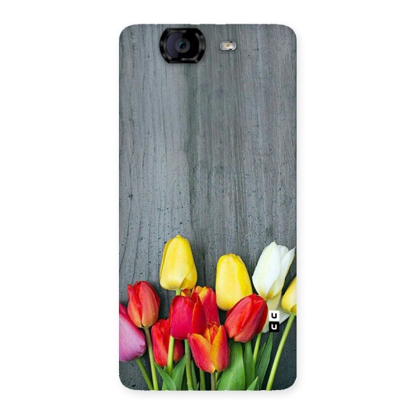 Bloom Grey Back Case for Canvas Knight A350