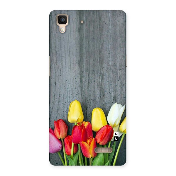 Bloom Grey Back Case for Oppo R7