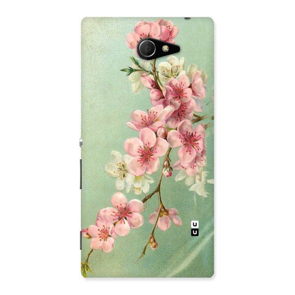 Blossom Cherry Design Back Case for Sony Xperia M2