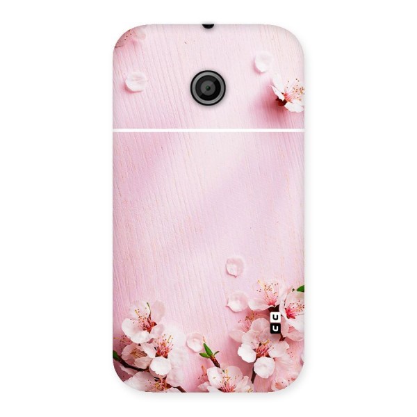 Blossom Frame Pink Back Case for Moto E