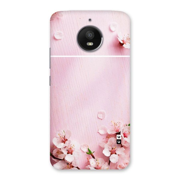 Blossom Frame Pink Back Case for Moto E4 Plus