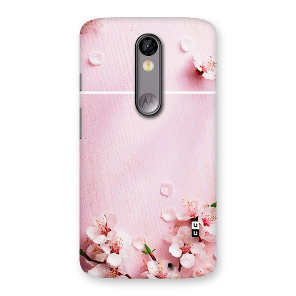 Blossom Frame Pink Back Case for Moto X Force