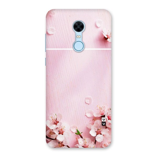 Blossom Frame Pink Back Case for Redmi Note 5