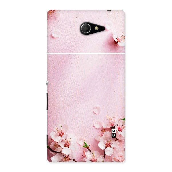 Blossom Frame Pink Back Case for Sony Xperia M2