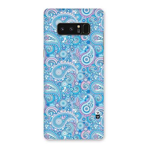 Blue Block Pattern Back Case for Galaxy Note 8