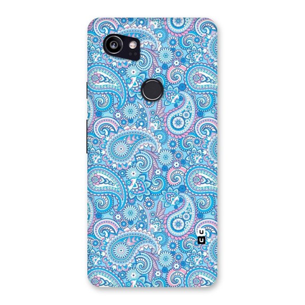 Blue Block Pattern Back Case for Google Pixel 2 XL