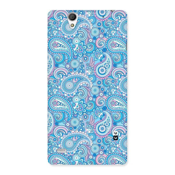 Blue Block Pattern Back Case for Sony Xperia C4