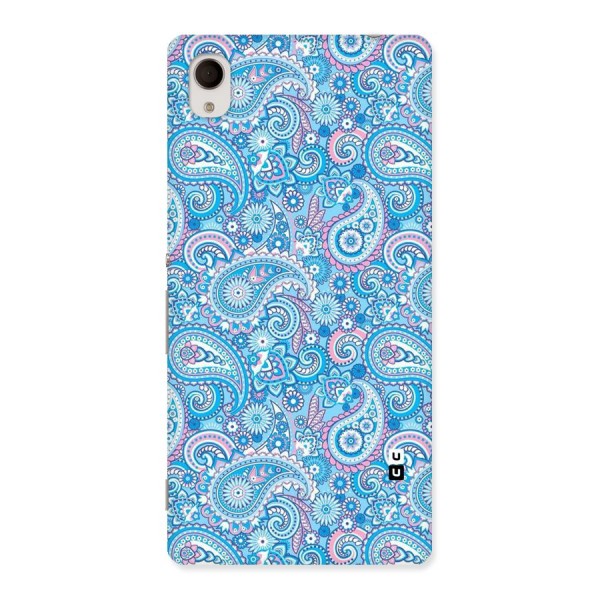 Blue Block Pattern Back Case for Sony Xperia M4