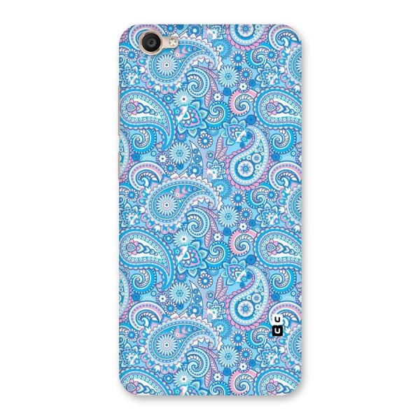 Blue Block Pattern Back Case for Vivo Y55s