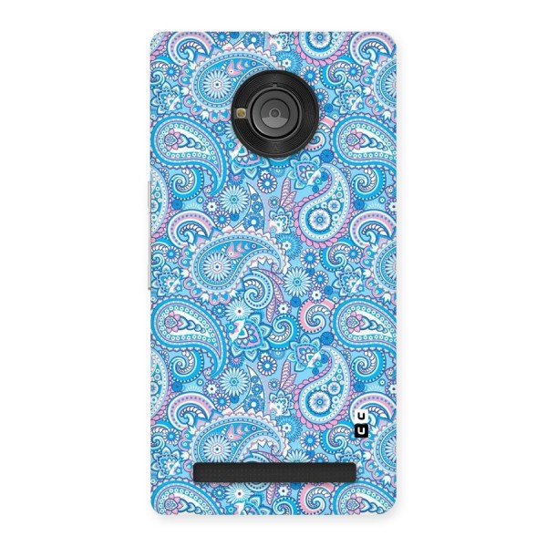 Blue Block Pattern Back Case for Yu Yuphoria